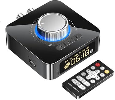 Boannice Trasmettitore Ricevitore Bluetooth 5.4 per Vecchio Stereo,Amplificatore,Computer,Cuffia,Auto,Adattatore Audio Bluetooth per Anziani, Bassa Latenza, Con Bilanciere