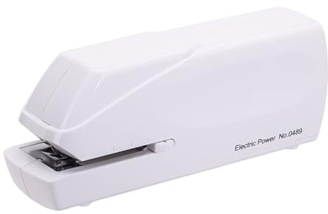 XANHOY Elektrisk automatisk häftapparat 20 ark för skola bärbar kontor elektrisk häftapparat adapter eller batteridriven
