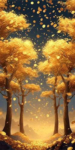 Diamond Painting Erwachsene groß xxl 120x60cm, Diamant Painting Bilder Geldbaum Diamond Painting Kinder, DIY Landschaft Diamanten Malerei Stickerei Kreuzstich Set, Geeignet Als Geschenk Mädchen P-647