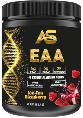 American Supps® PREMIUM EAA - essentielle Aminosäuren - EAA Pulver (532g, Ice-Tea-Raspberry)