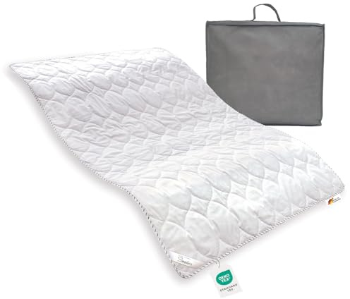 Sympathica | Leinen Sommerdecke 155x220 cm | Leicht & kühlend | 60% Leinen, 40% Baumwolle | Atmungsaktiv & feuchtigkeitsregulierend | Waschbar bis 60°C | Allergikergeeignet | Made in Germany