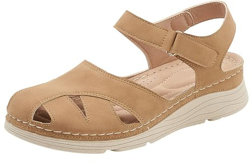 Sandali Sportivi Donna Traspirante Punta Chiusa Sandali Da Passeggio Ortopediche Comode Antiscivolo Scarpe Da Trekking Spiaggia Camminata Ciabatte Arrampicata All'aperto Fascite Plantare Sandalo