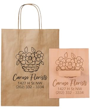 Grande timbro personalizzato - Logo personalizzato, timbri aziendali personalizzati, timbri personalizzati da 1,2-8 pollici, personalizzabile con iniziale/logo/opera d'arte