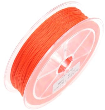Fly Line Backing, 8 Strands, 20LB Test, 50 Metres (Orange)