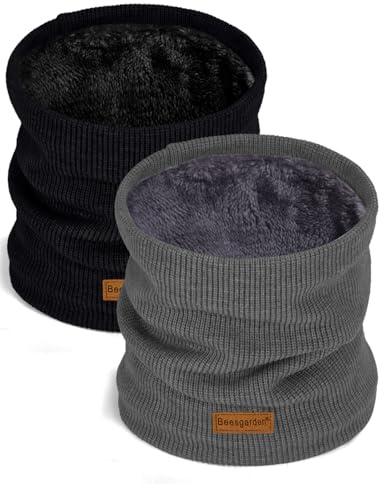 Beesgarden Scaldacollo In Pile per Uomo e Donna, Sciarpa Scaldacollo Invernale a Termica Antivento per Trekking Scooter Bici Moto Mtb Corsa Sci Sportivo Ciclismo