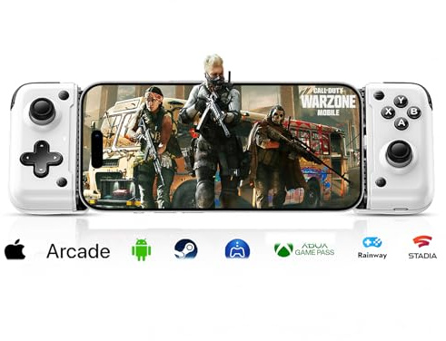 Koiiko USB C Mobile Gaming Controller für Android & iPhone 17/16/15 Series, Type-C Phone Game Gamepad Joysticks with Hall Trigger/Turbo/Back keys, Play Xbox Cloud Game, PS Remote Play, CODM