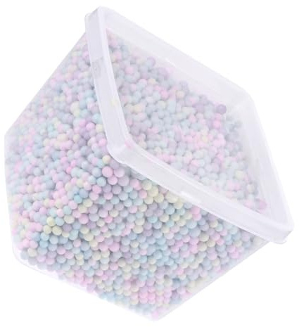 Angoily 1 Schachtel Füllperlen Sitzsack Mikroschaumkugeln Nachfüllpack Füllmaterial für Bean Bags Poufs Hunde Stuhlkissen DIY Party Hochzeitsdeko in Lebendigen Farben
