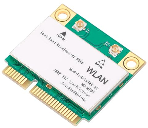 CHICIRIS Tarjeta de Red Mini PCI‑E WI‑FI 4.2 de Alta Velocidad de 867 Mbps para