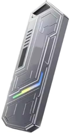 Buhdjfnke Adaptador de Carcasa SSD M.2 NVMe, Adaptador USB 3.2 Gen2 de 10 Gbps, Carcasa de Disco Duro USB-C, Carcasa Externa Portátil para PC, Carcasa de Disco Duro para Portátil
