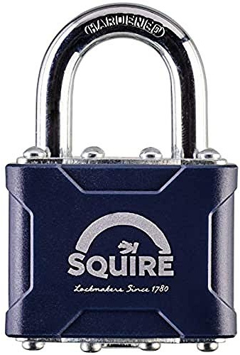 Henry Squire Stronglock Laminated Open Shackle 4 Pin Double Locking Padlock, 38 mm (Length)