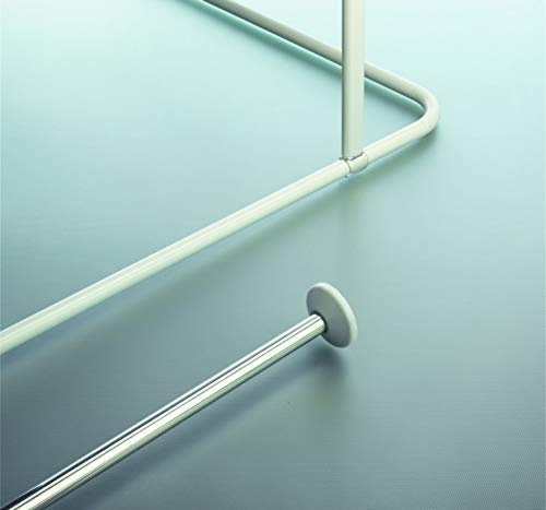 Spirella 1032145 Vorhangstange Magic White 60 cm (Deckenstütze)