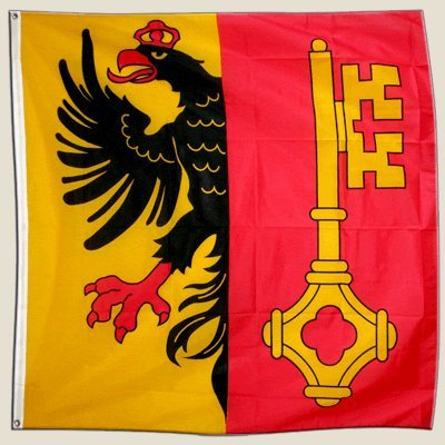 Flagge Schweiz Kanton Genf - 150 x 150 cm [Misc.]