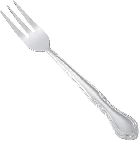 Winco 12-Piece Elegance Oyster Fork Set, 18-0 Stainless Steel, Silver