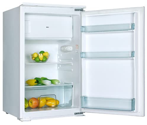 PKM KS120.4EB Einbaukühlschrank mit Gefrierfach / F / 88.87 cm Höhe / 223 kWh/Jahr / 105 L Kühlteil / 15 L Gefrierteil [Energieklasse F]