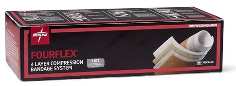 Medline Fourflex 4-Layer Compression Bandage System, 8 Count
