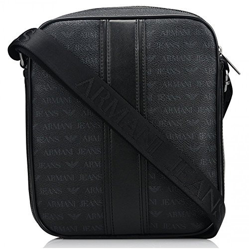 Armani Jeans , Herren Schultertasche Schwarz Schwarz, Schwarz - schwarz - Größe: One Size