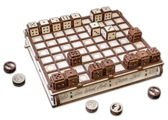 EWA Eco-Wood-Art - Ensemble de Jeu de société à Construire 3-en-1 - Puzzle 3D mécanique en Bois - Puzzle pour Adultes et Adolescents - Assemblage sans Colle - 620 pièces SPIELSET Naturel