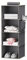 YOUDENOVA Hängeregal Stabiler Hängeorganizer Kleiderschrank Organizer Hängeaufbewahrung Schrankorganizer mit Bambus-Stöcke und MDF-Platten Verstärkt Grau