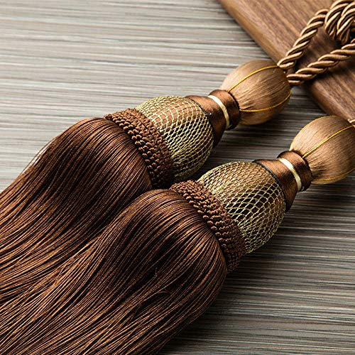Fibbia per Tende 2 Pezzi Oro Appeso Palla 11 Colori Gancio per Tende Appeso Palla Fasciatura Frustata Decorazione Lobbing Nappa Decorazione della Casa 10