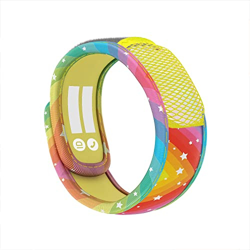 PARA'KITO - Pulseras de insectos y mosquitos para niños, alternativa al aerosol de mosquitos, impermeable, pulsera de insectos para exteriores con aceites esenciales naturales, accesorios de