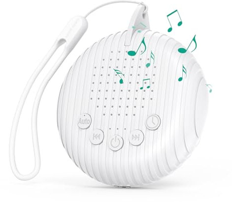 ORIA Sound Machine White Noise Machine, Portable, 10 Soothing Nature Sounds, Timer & Memory Functions, USB Rechargeable, for Baby Sleep, Nursery, Office, Travel