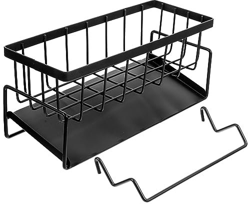 EXCEART Fregadero Organizador Sostenedor Del Plato Jabonera De Baño Sostenedor Del Paño De Plato Soporte Para Cepillo De Bayeta Escurreplatos Caja De Almacenaje Hierro Forjado Planchar
