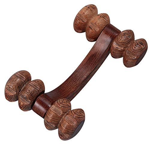 Manuelle Massagerolle mit 4 Rollen für Rückenmassage | Yoga Relax Roller, Wirbelsäulenmassagegerät mit Rollen, Muskelrolle für Gesicht, Beine und Körper