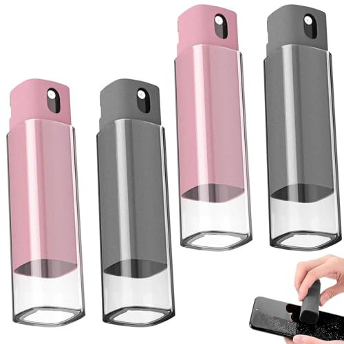4 Pieza Limpiador de Pantalla Set, 3 en 1 Screen Cleaner, Botella de Spray de Limpieza con Paño de Microfibra para Teléfono, TV, Monitor, Ordenador, Pantalla de Coche (Líquido no Incluido)