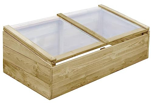 Générique Serre Bois de pin imprégné 100x50x35 cm,Maison & Jardin,Pelouses & Jardins,Jardinage,Serres de Jardin,10 kg,Brun,45304