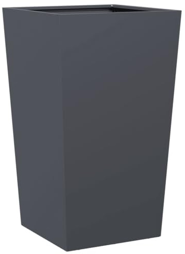 vidaXL Pflanzkübel Anthrazit 45x45x75 cm Stahl