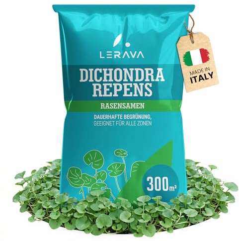 LERAVA® Klee samen dichondra [Kein Mähen erforderlich] - 300m² - Extreme Trockenbeständigkeit - Dichondra repens samen ideal für schattige und sonnige Bereiche - Mikroklee samen rasen - 3kg