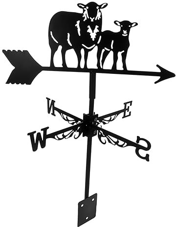 STOBOK Wetterfahne Für Garten Dach Robuste Windrichtungsanzeige Aus Dekoratives Gartenornament Wetterfest Und Langlebig Für Gartenliebhaber Und Landwirte