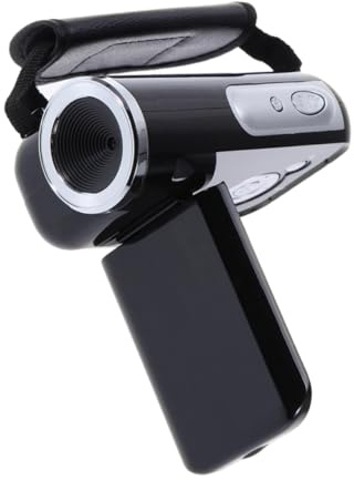 BUGUUYO Caméra Vlog Portable Interpolés Caméscope Numérique Mini Dv avec Écran LCD Noir sans Batterie