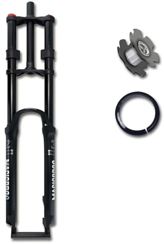 WIQUYBML Bike Front Fork 26 27.5 29 Inch Double Shoulder Forks 1-1/8 Suspension Downhill Disc Brake 160mm Travel