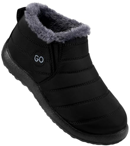 DUOYANGJIASHA Womens Snow Boots Winter Shoes Warm Fur Lined Ankle Booties Waterproof Comfortable Boots for Women