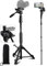 Camera Tripod 69 Inch, Patented 3-Way Swivel Portable Phone Tripod Professional Aluminum Alloy Travel Phone Camera Stand Monopod for Canon Nikon GoPro DSLR, DV Video Camcorder, Smartphone Black