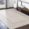 Livabliss Monaco Wohnzimmer Boho, großer Schlafzimmer 160x220 cm - für Esszimmer mit geometrischem Muster, Skandinavischer Wohnzimmer modern in Beige, Holzkohle Grau