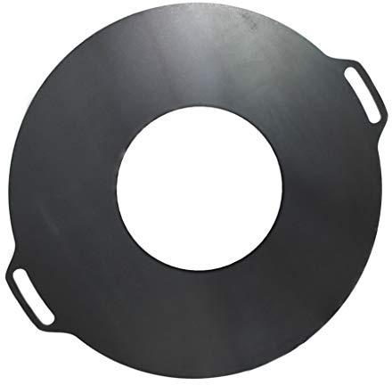 Feuerplatte Grillring 100cm 40cm Loch in 5/6/8/10mm für Feuerschale Außengriffe (100cm 8mm #305)