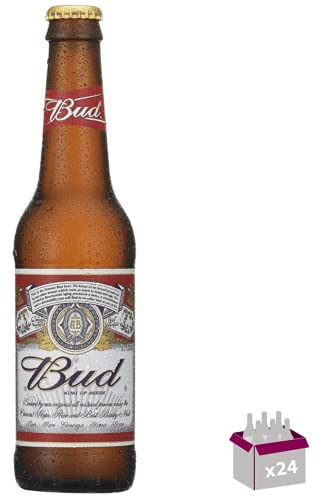 Bud Bière blonde 5° 24X33 cl verre perdu