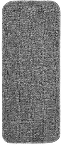 vidaXL 15x Alfombrillas de Escalera Antideslizante Autoadhesiva Protector Alfombra Peldaños Adhesivos Decoración Amortiguación Gris 60x25 cm