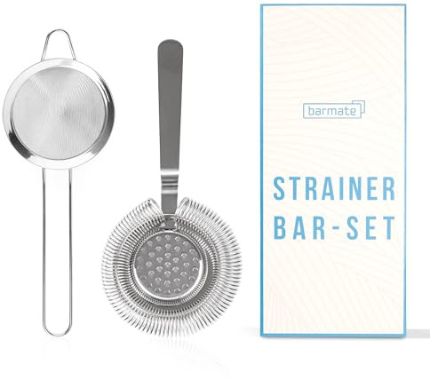 barmate Cocktail Strainer, Barsieb aus Edelstahl passend auf alle Shaker, hochwertiges Barzubehör