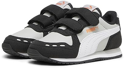 PUMA Cabana Racer Sl 20 V Inf, Zapatillas Unisex niños, Ash Gray Puma White Puma Black, 27 EU