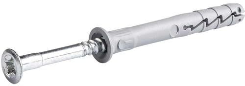 Rawl FX-N-L Nylon Hammer in Fixing with Countersunk Head Screw 5mm 30mm Pack of 100