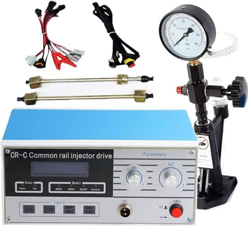 GBHJJ Multifunktions Diesel Injektor Tester, S60H Diesel-Einspritzdüsen-Tester, Diesel-Einspritzdüsen-Antriebskraftstoff-Reparaturwerkzeug für elektromagnetische Einspritzdüsen