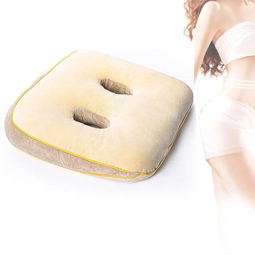CUSMA Coussin De Siège Orthopédique, Coussin De Soulagement des Os Assis en Mousse À Mémoire De Forme pour Les Fesses, Le Bas du Dos, Les Ischio-Jambiers, Les Hanches, La Tubérosité Ischiatique