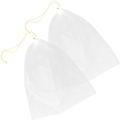 Milisten Bolsa De Nueces De Nailon 2 Piezas 120 Grano Malla Fina Colador De Miel Uso De Tela Colador De Alimentos Reutilizable Filtro De Cerveza Fría Para Jugo De Fruta Café Tofu Yogur