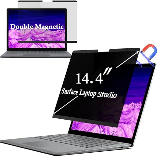 IPROKKO Magnetischer Blickschutzfilter für Microsoft Surface Laptop 14.4 Zoll, Abnehmbar Blaulicht Privacy Screen Foile Blickschutzfolie Sichtschutz Sichtschutzfilter Sichtschutzfolie