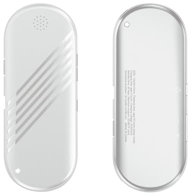 WAONIQ Lautsprecher Kabelloser Lautsprecher Wireless Conduction Technology Speaker, mit Lautstärkeregler, Timed Funktion, Speicherkartensteckdose, Kleines Schlüsselband (Weiß)