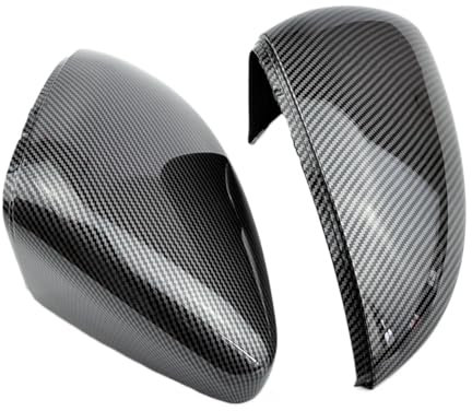2 Stücke Rückspiegel Fall Abdeckung Für VW Für Golf MK7 7,5 Für GTI 7 7R 2014 2015 2016 2017 Carbon Schwarz Matt Chrom Spiegel Abdeckungen Spiegelkappen Seitenspiegel Abdeckkappen(Carbon Look Black)
