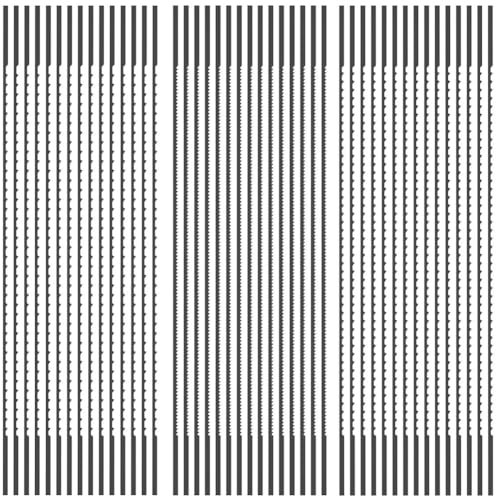 Giwnhvx 45 Pièces Ensemble de Lames de Scie à Chantourner à Extrémité Remplacement Lame de Scie à Chantourner pour Couper le Bois 5 Pouces pour Couper le Bois et le Plastique
